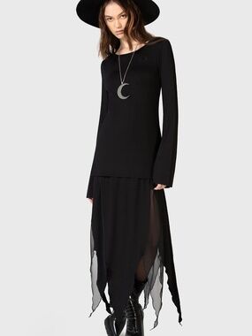 killstar after effect knit dress Killstar | Tops | Killstar After Effect Gray Tunic Sweater Dress